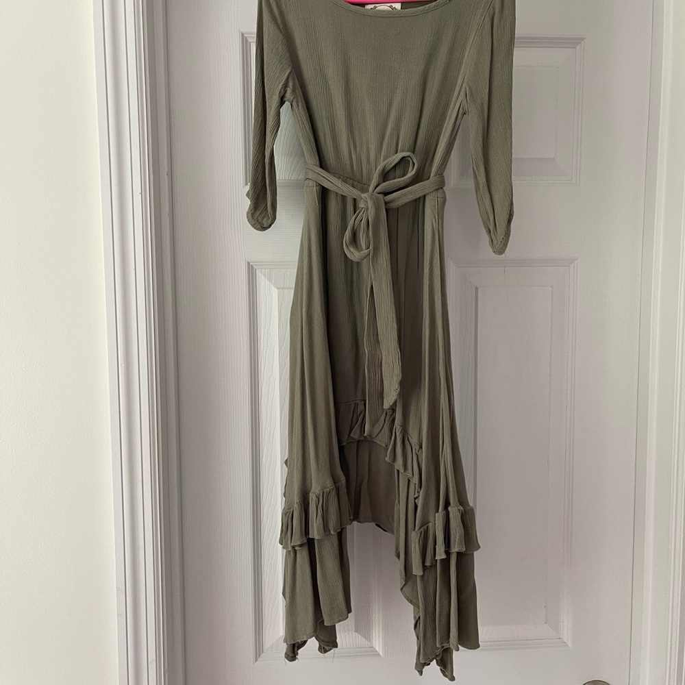 Joyfolie  Karalee Midi Sage Dress